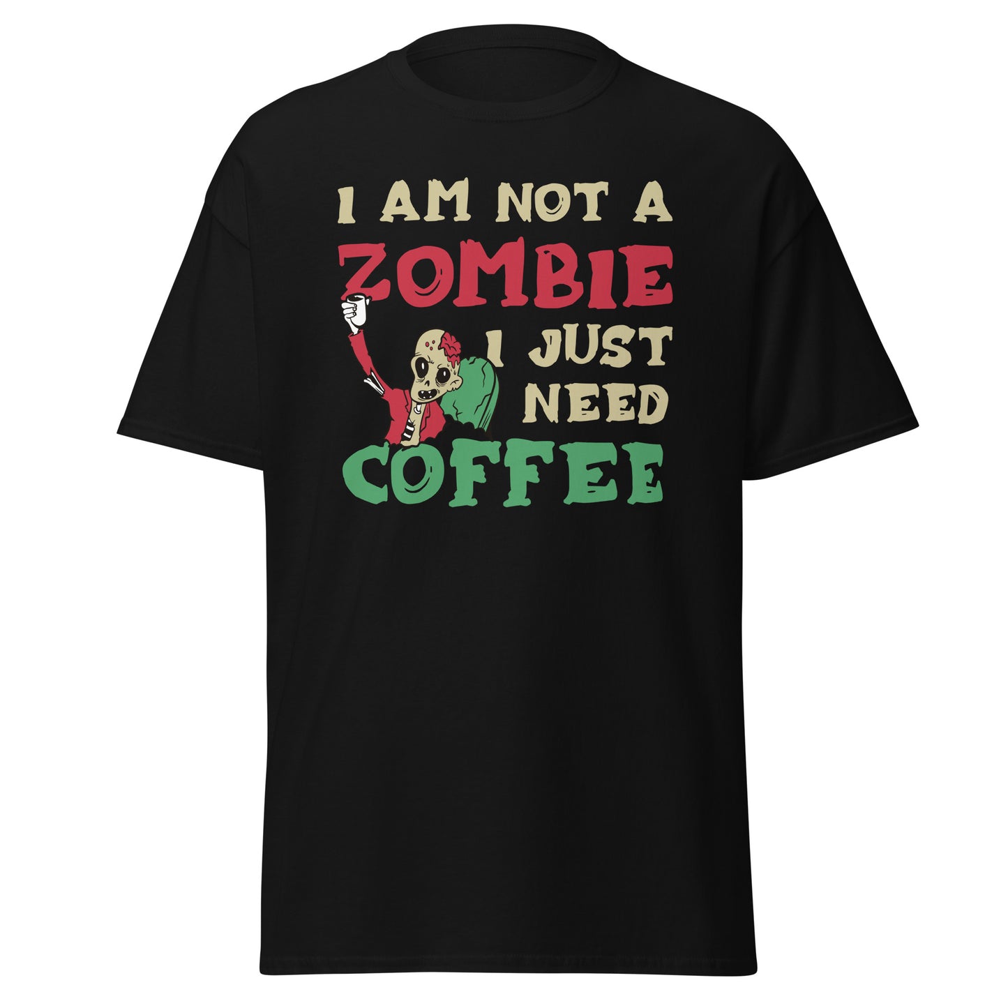 i'm not a zombie i need caffeine , Halloween Soft Style T-Shirt