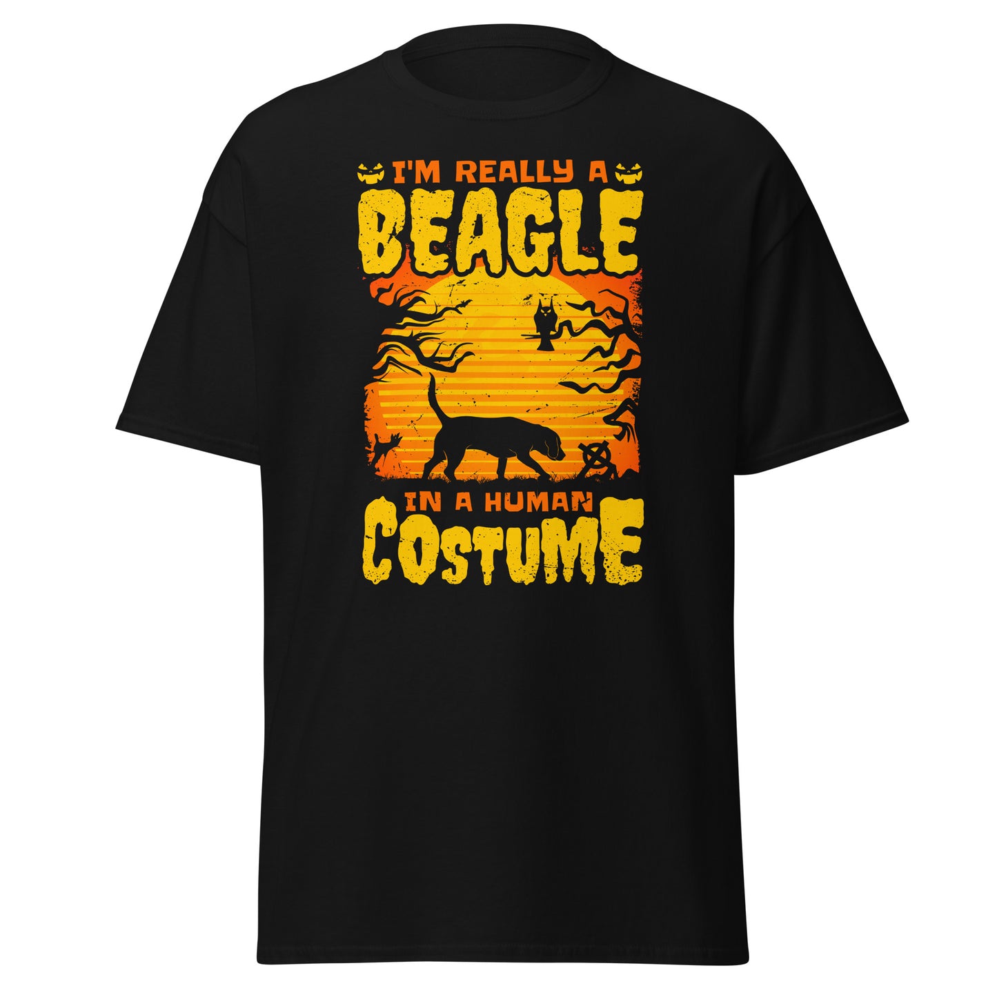 Soy realmente un BEAGLE en un disfraz humano, camiseta de estilo suave de Halloween