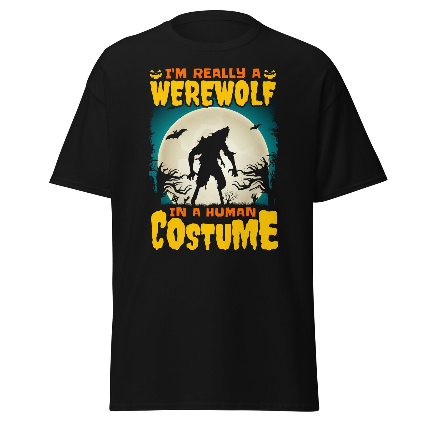 I'm Really a Werewolf in a Human Costume , Halloween Soft Style T-Shirt