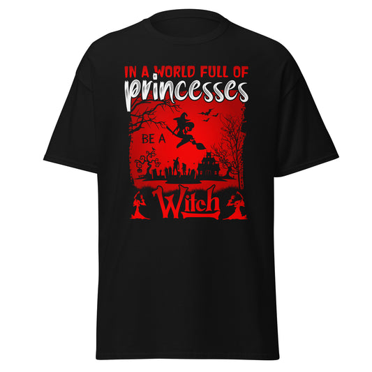 En un mundo lleno de princesas sé una bruja, camiseta de estilo suave de Halloween