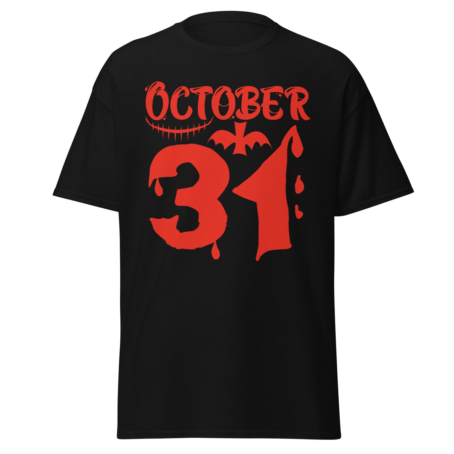 31. Oktober Lustiges, weiches T-Shirt aus schwerer Baumwolle im Halloween-Design