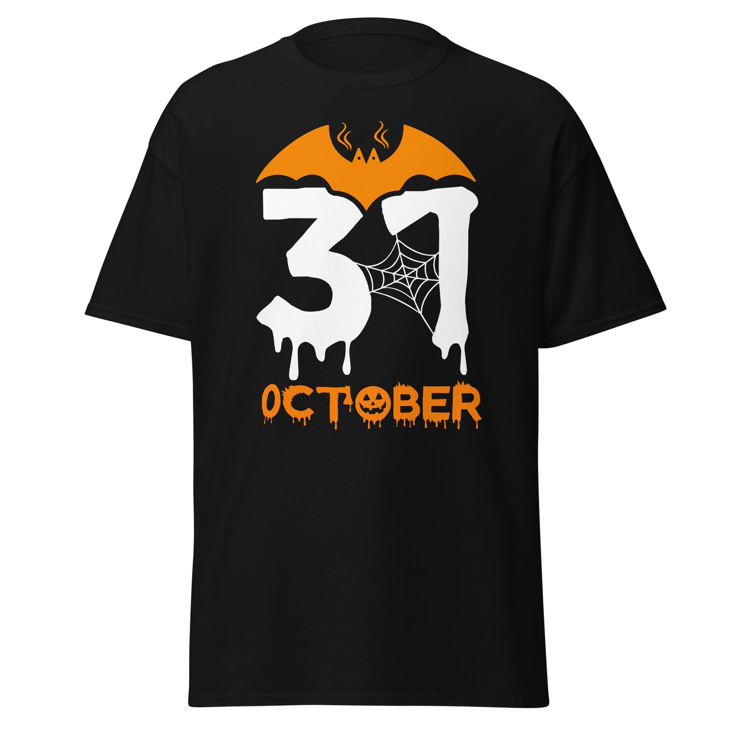 31 de octubre Diversión, diseño de Halloween Camiseta de algodón pesado de estilo suave