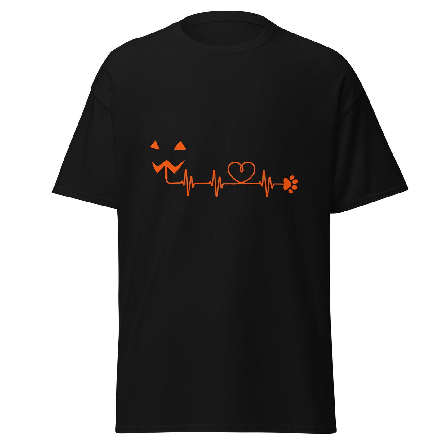 PUMPKIN AND Dog LOVE HALLOWEEN, Camiseta de algodón pesado de estilo suave con diseño de Halloween