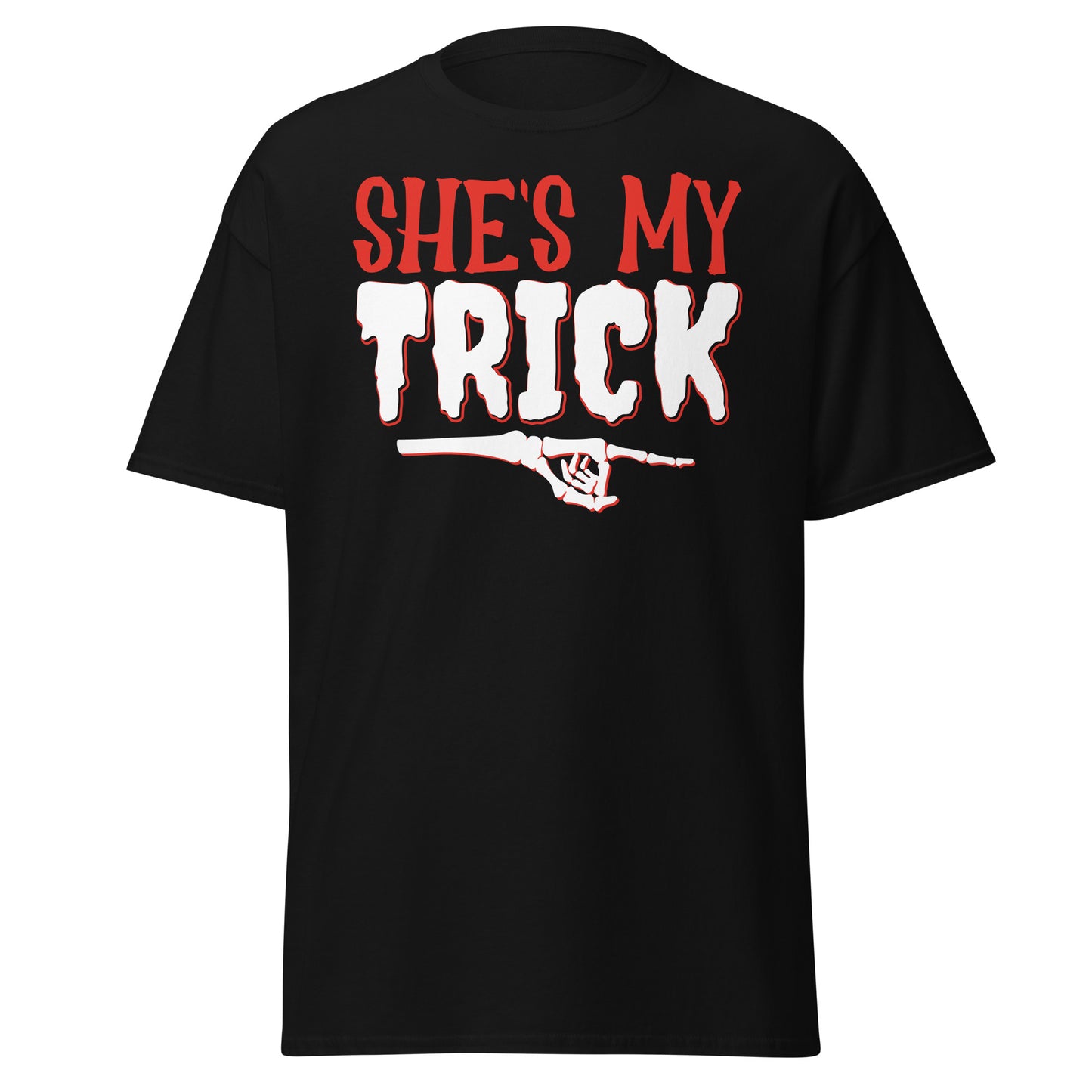 She's my trick Couple , Halloween Design Soft Style Heavy Cotton T-Shirt