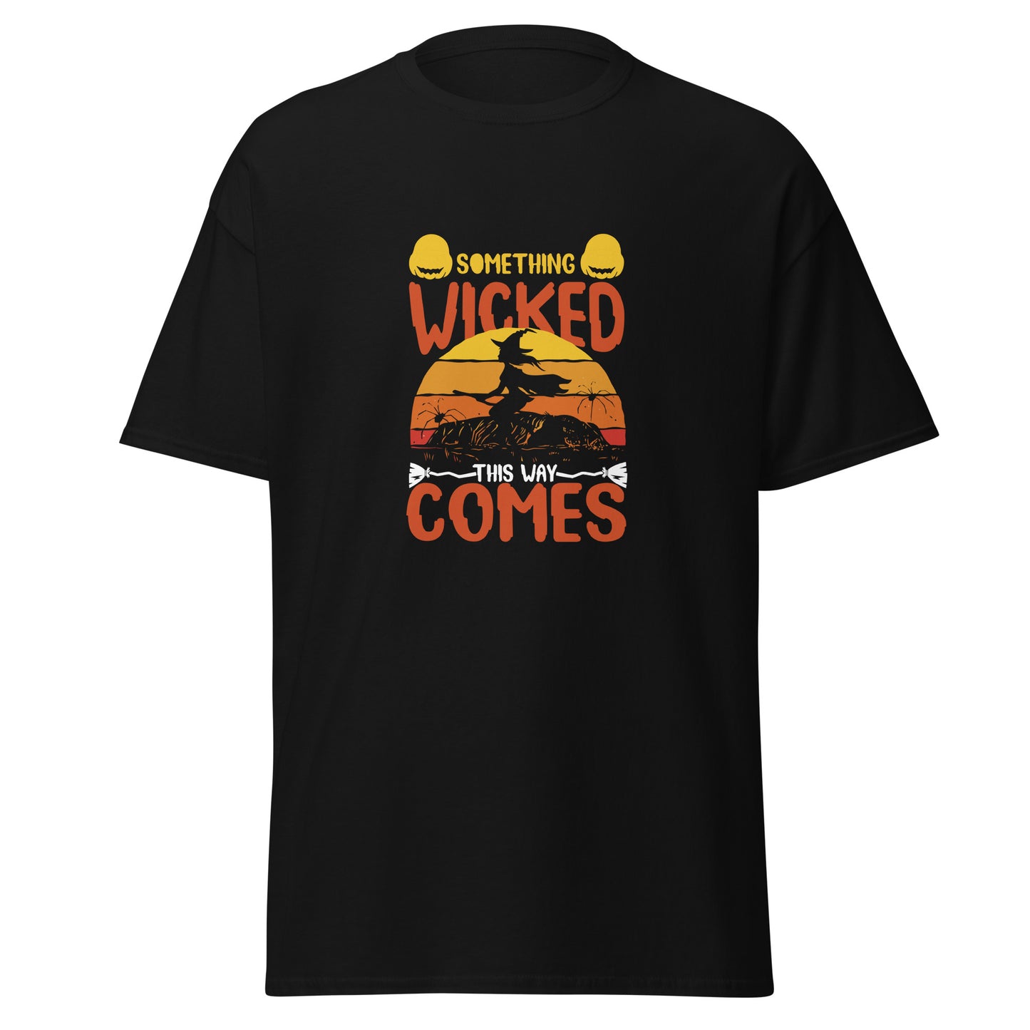 Something Wicked Comes This Way , Halloween Design Soft Style Heavy Cotton T-Shirt