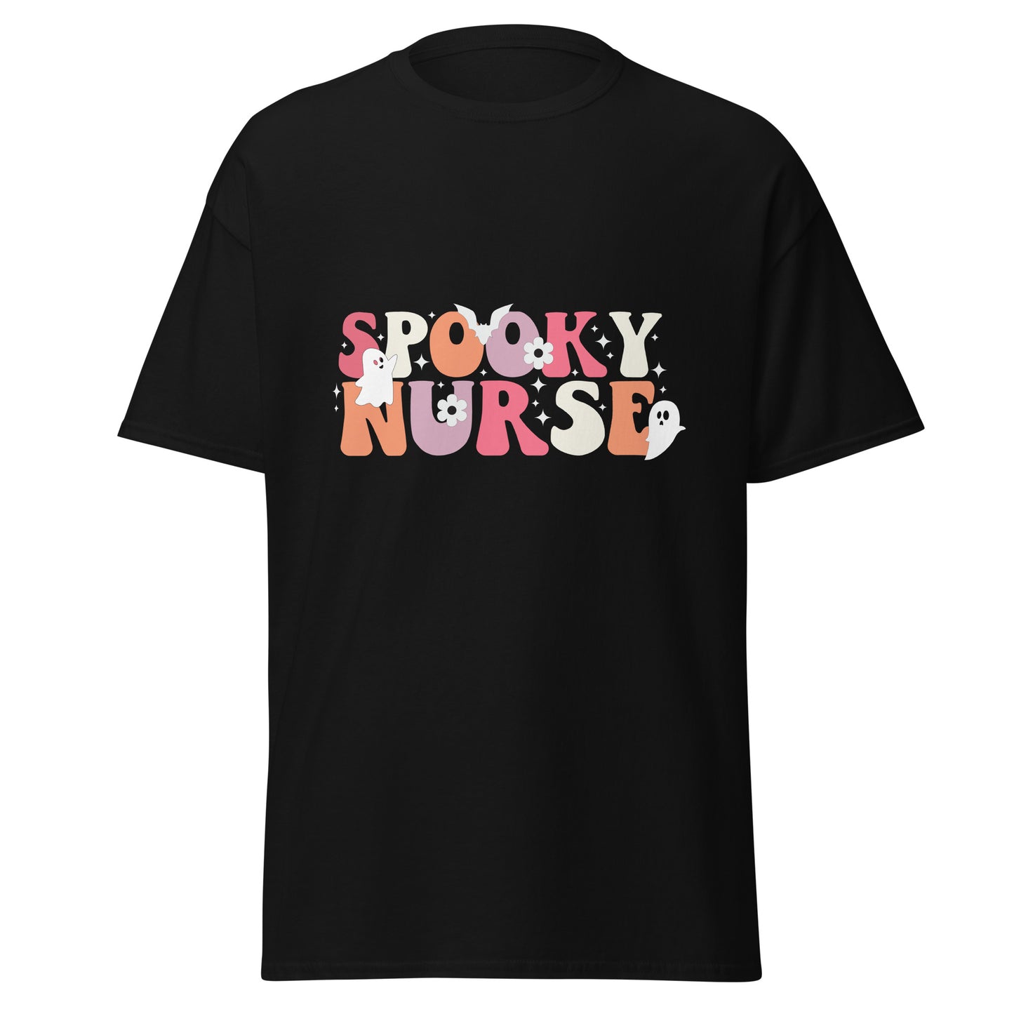 SPOOKY NURSE , Halloween Design Soft Style Heavy Cotton T-Shirt