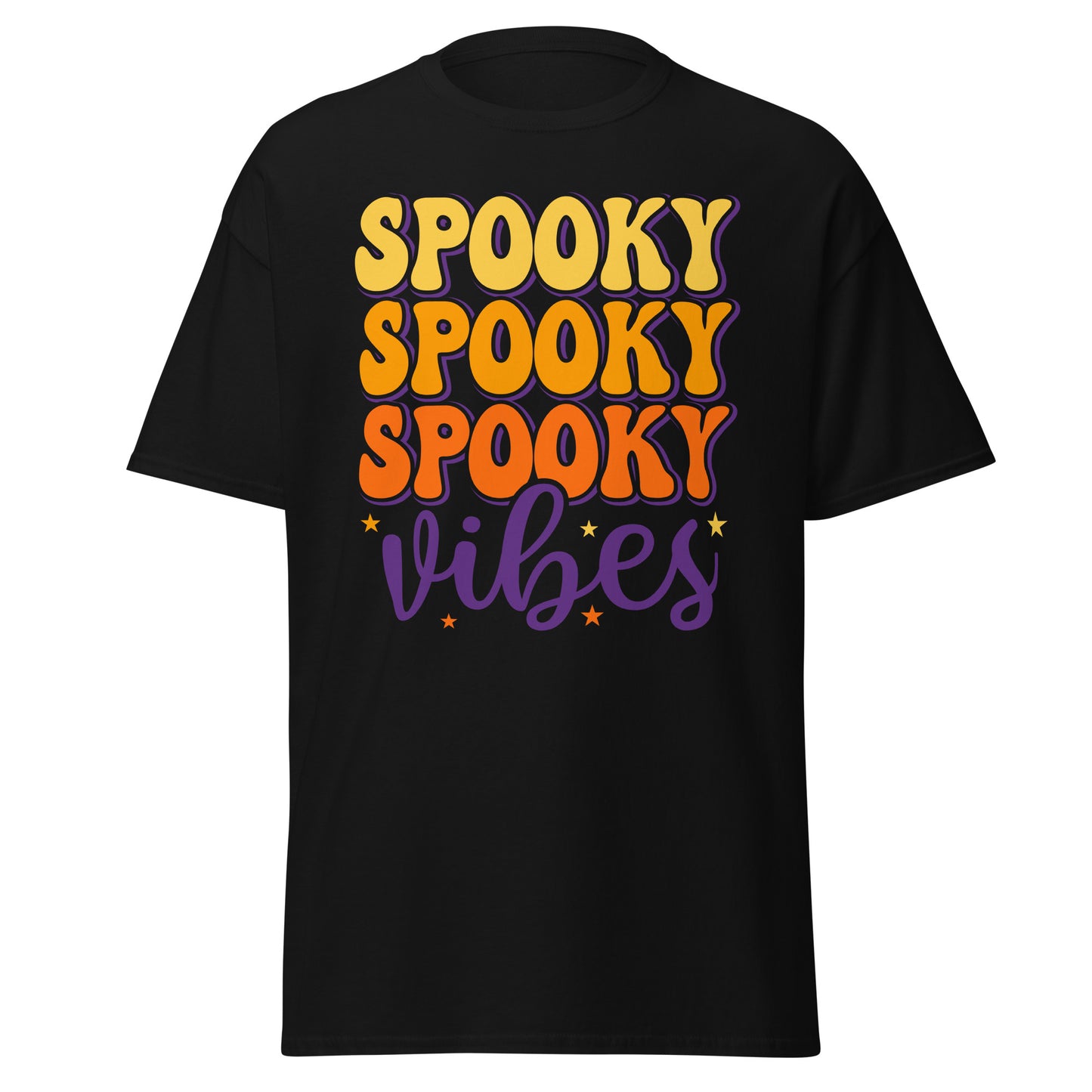 Spooky Vibes, Halloween-Design, weiches T-Shirt aus schwerer Baumwolle