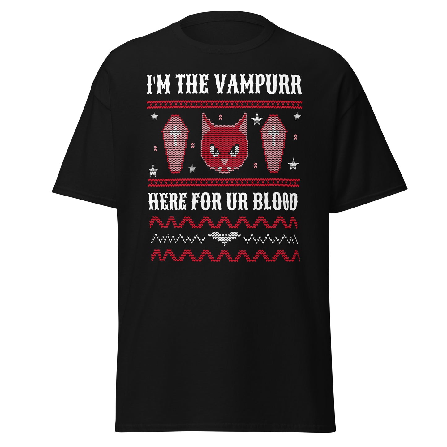 El suéter feo de Halloween de Vampurr, camiseta de algodón pesado de estilo suave con diseño de Halloween