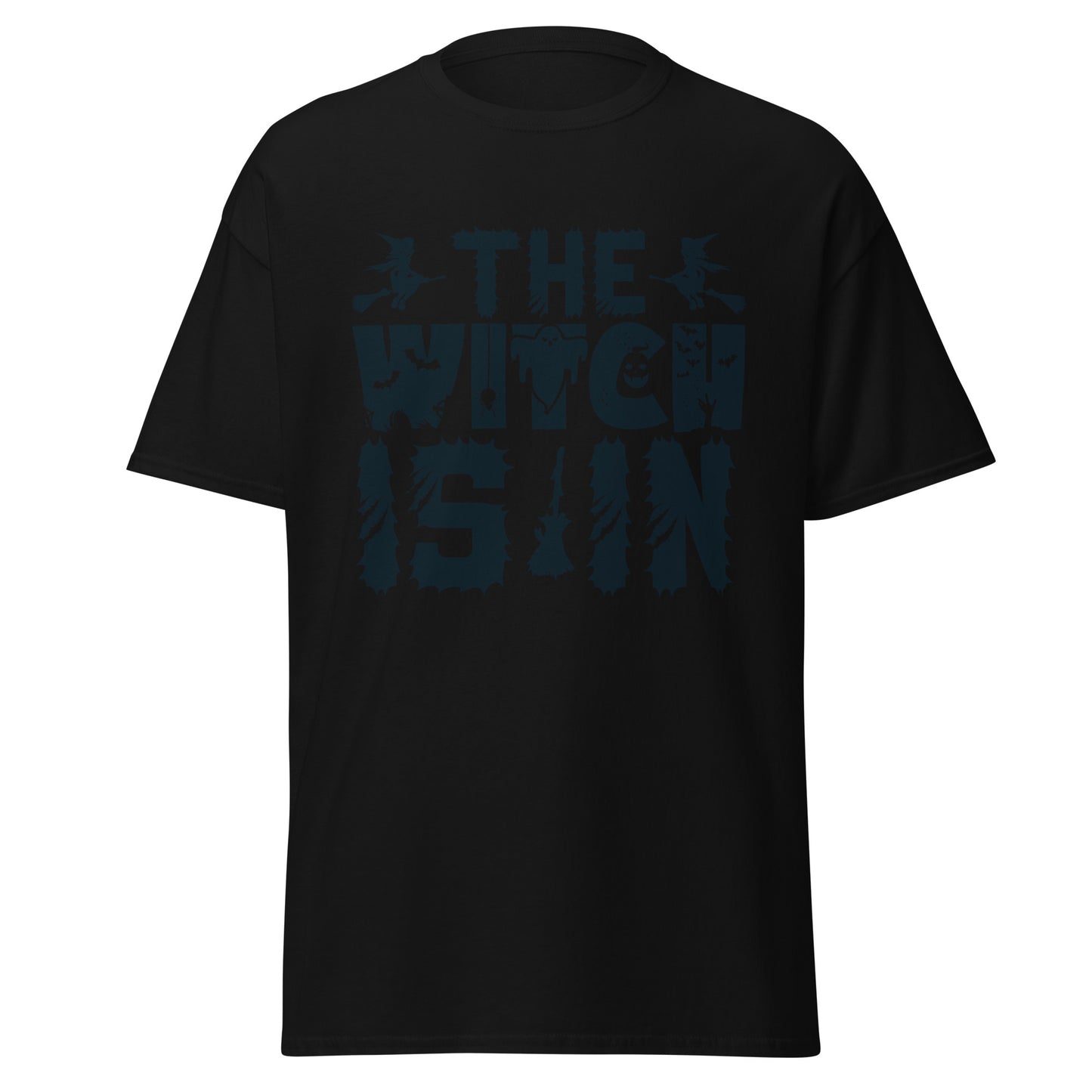 The Witch Is In , Halloween Design Soft Style Heavy Cotton T-Shirt