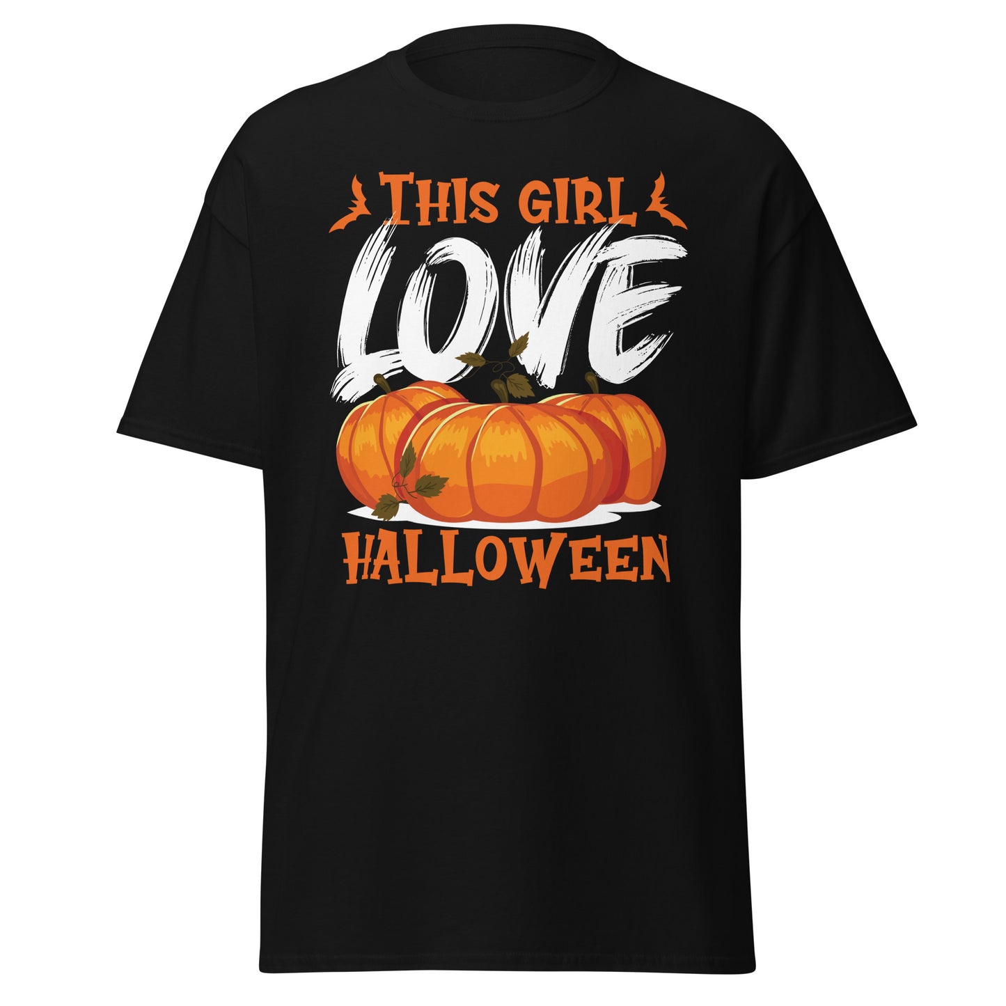 This Girl Love Halloween , Halloween Design Soft Style Heavy Cotton T-Shirt