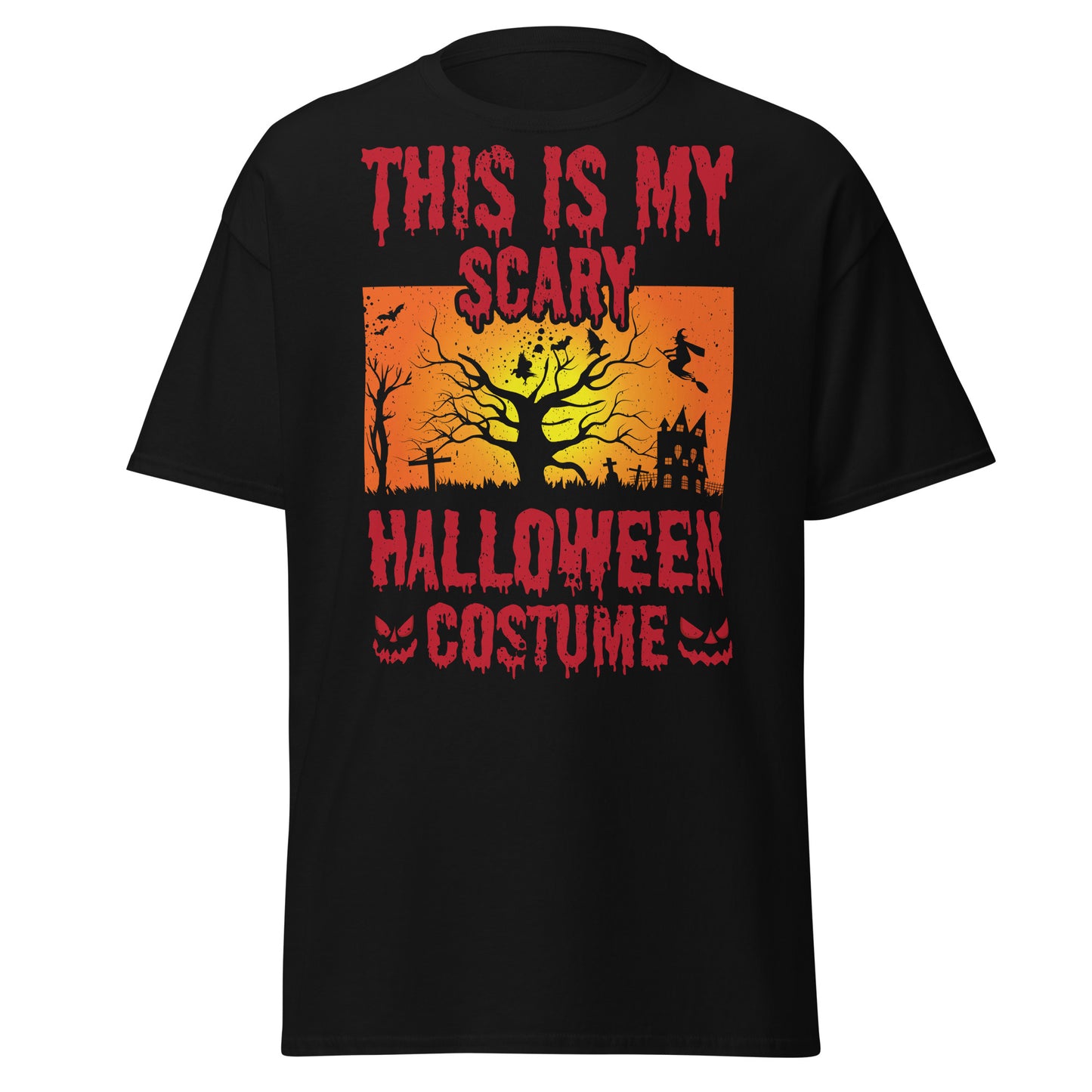 this is my saree halloween costume , Halloween Design Soft Style Heavy Cotton T-Shirt