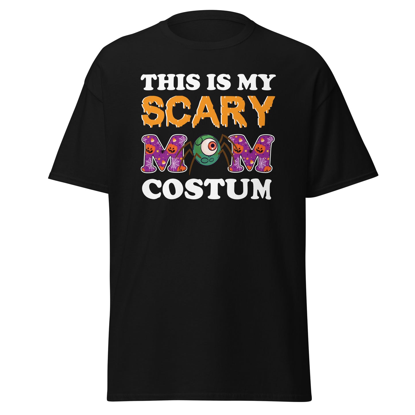 This Is My Scary Mom Costum , Halloween Design Soft Style Heavy Cotton T-Shirt