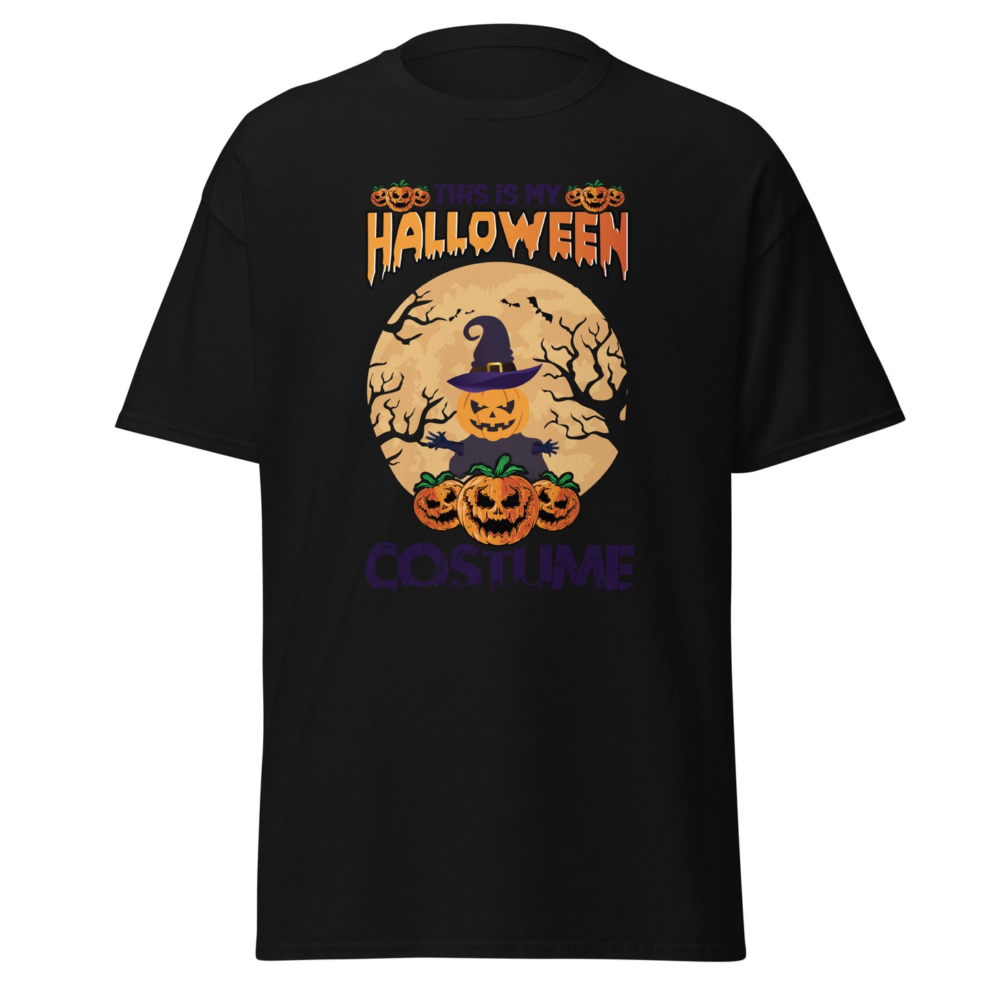 Este es mi disfraz de Halloween, camiseta de algodón pesado de estilo suave con diseño de Halloween