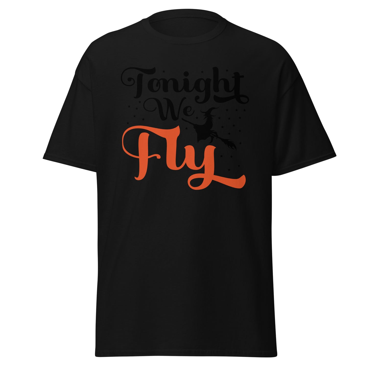 Tonight We Fly , Halloween Design Soft Style Heavy Cotton T-Shirt