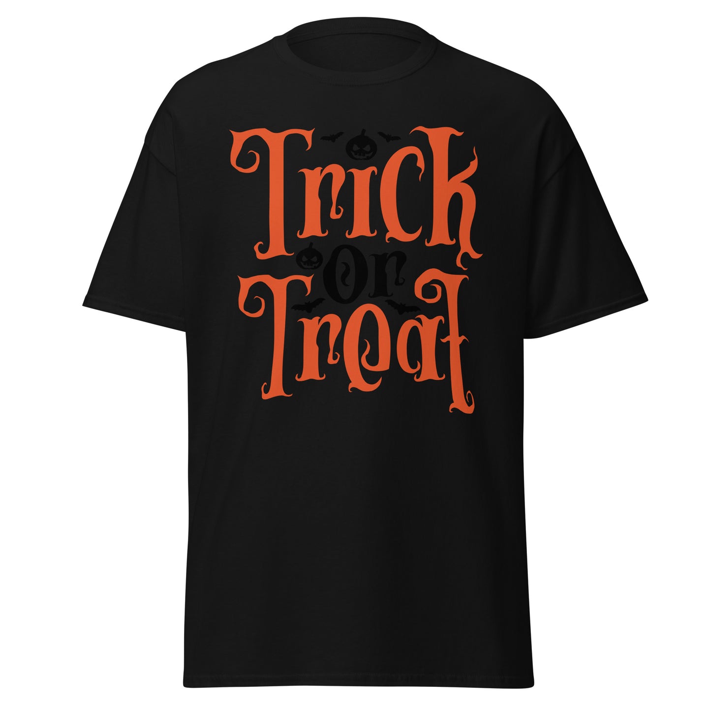 Truco o trato de Halloween, camiseta de algodón pesado de estilo suave con diseño de Halloween