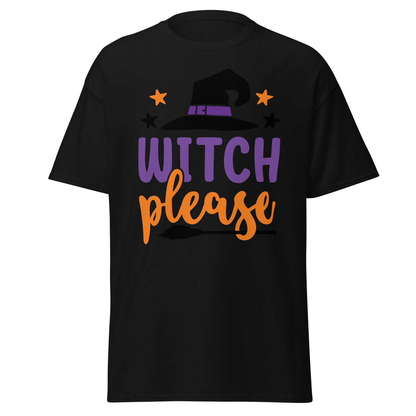 Witch Please, camiseta de algodón pesado de estilo suave con diseño de Halloween