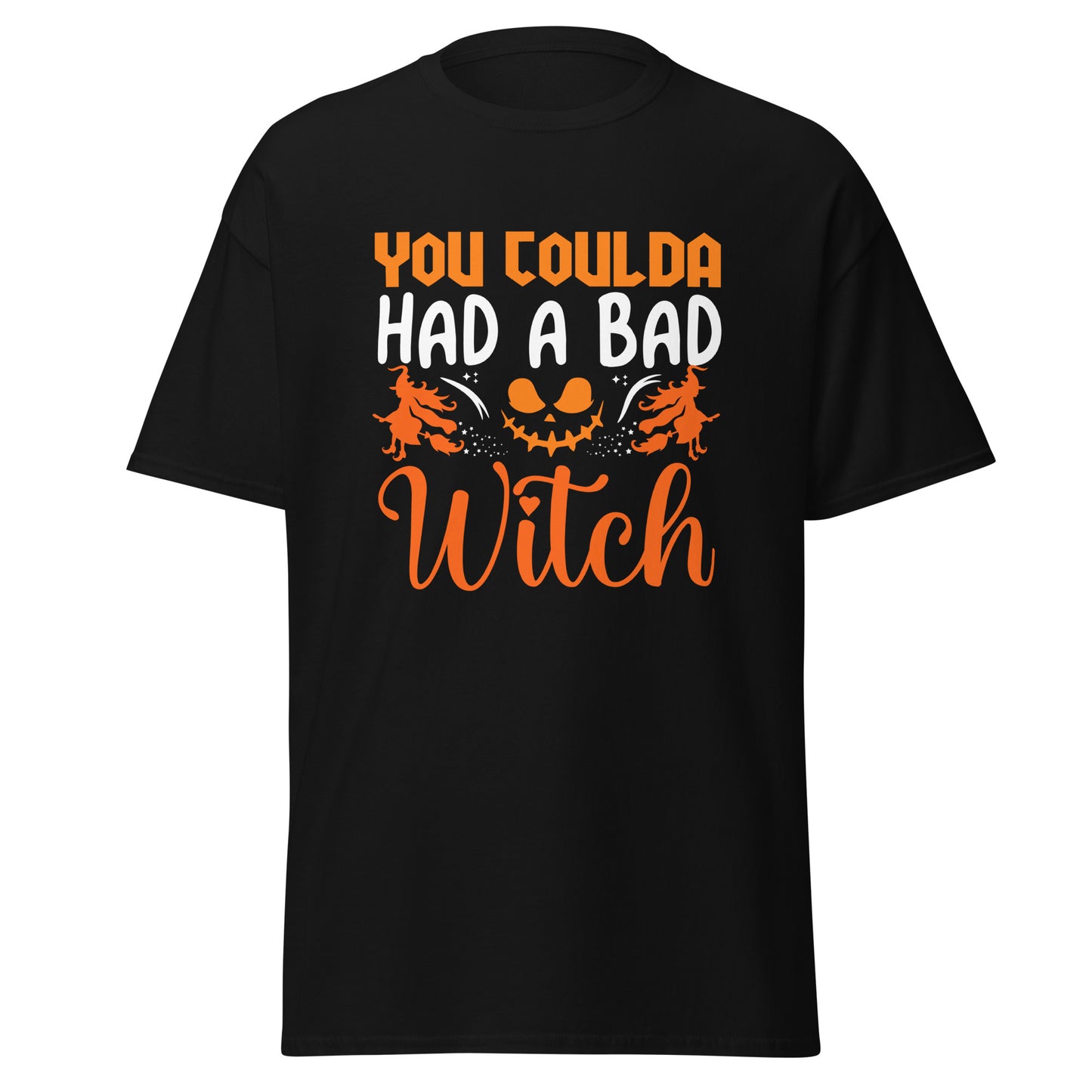 You Coulda Had a Bad Witch , Halloween Design Soft Style Heavy Cotton T-Shirt