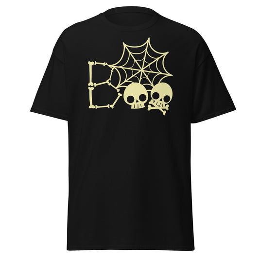 Cute 'Boo Skull Skeleton': Soft Style Halloween Tee