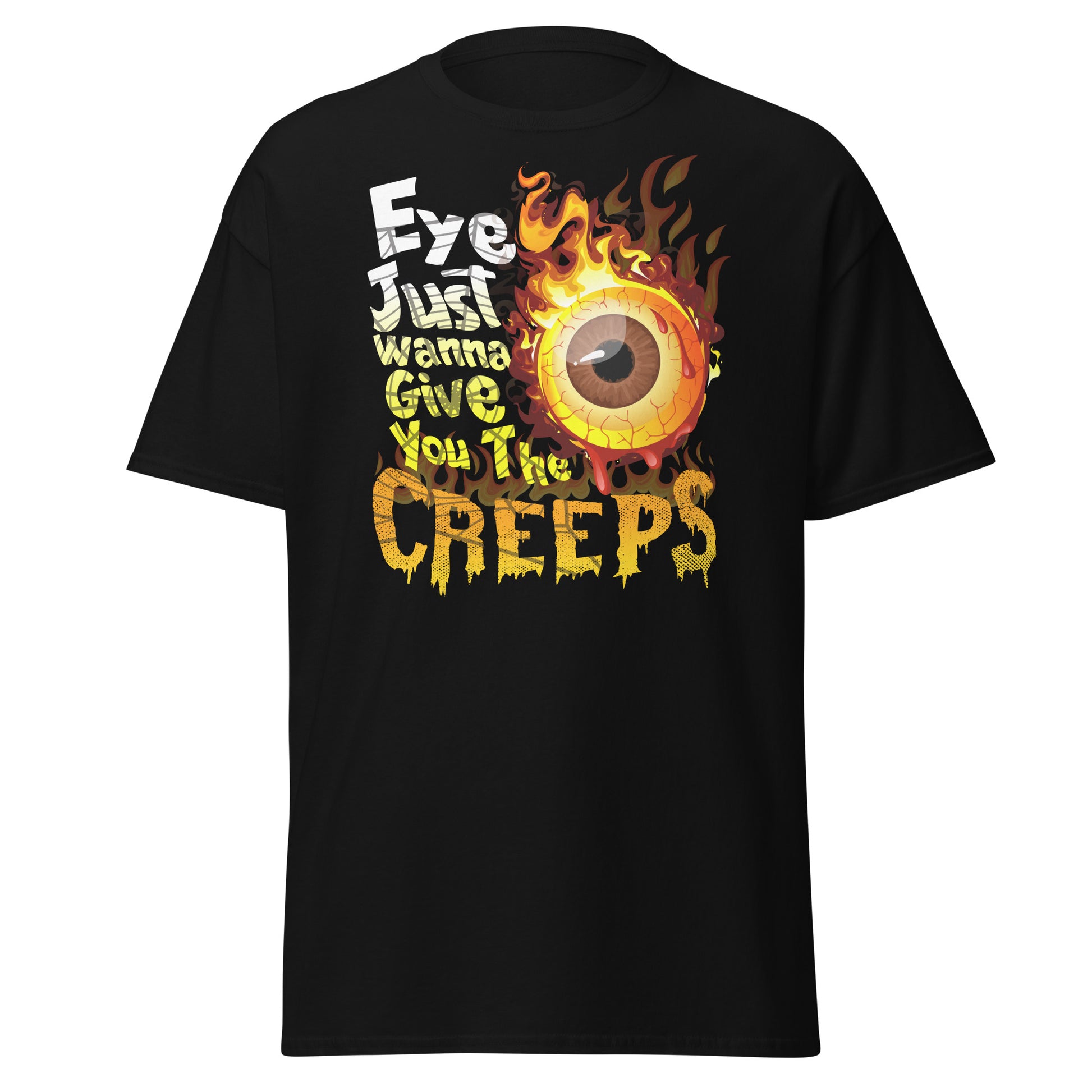 Halloween Graphic Tee - Creepy Eye Vibes