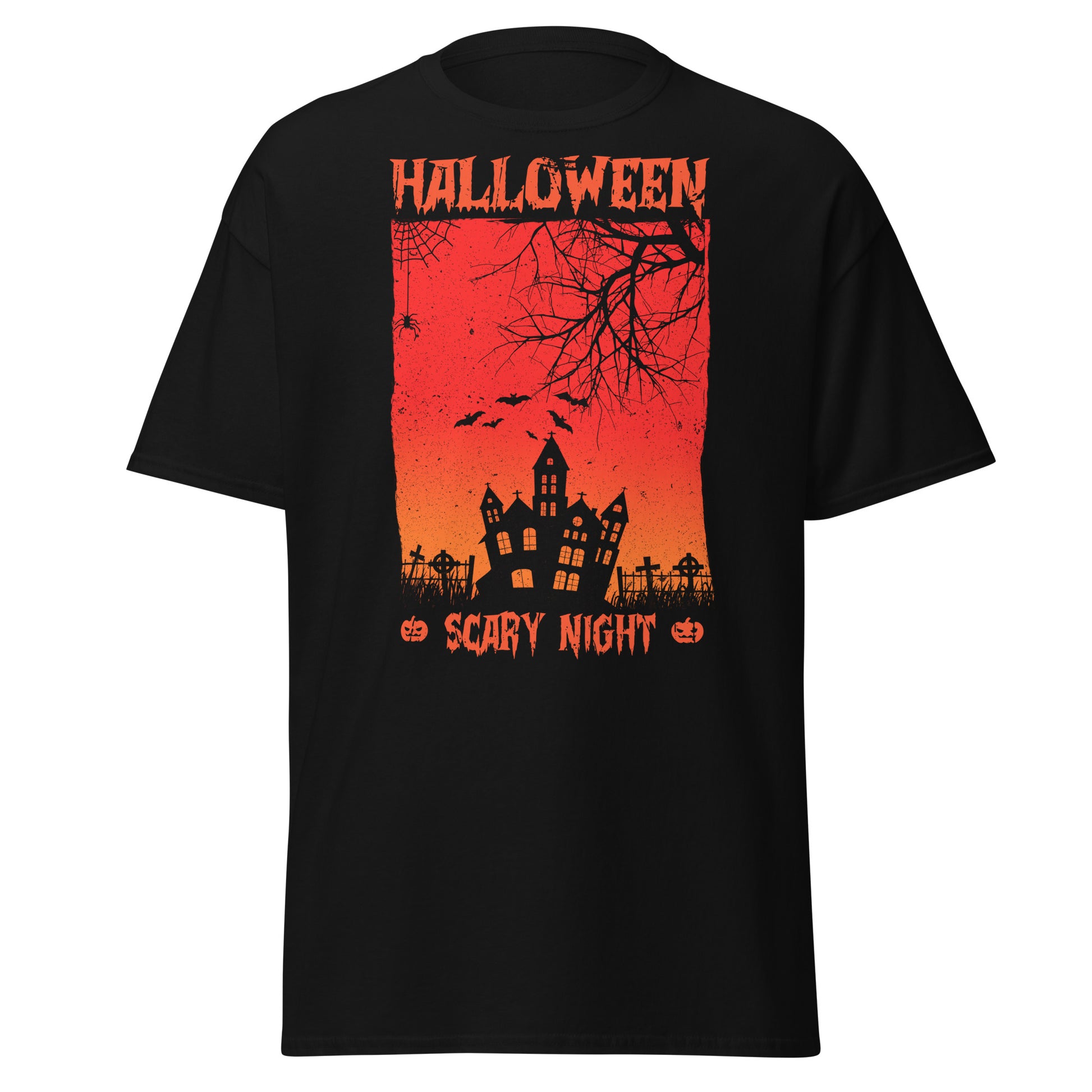 Embrace Spooky Vibes, Halloween's Scary Night Tee