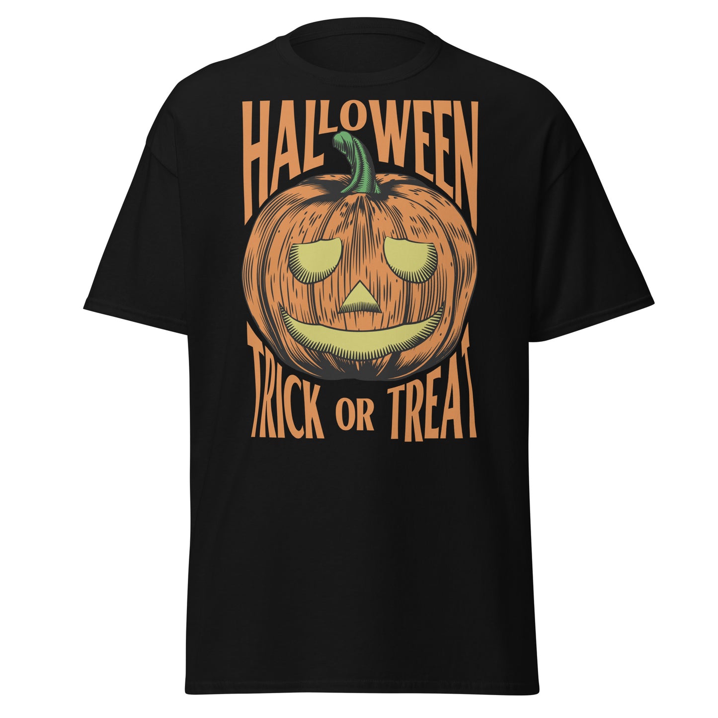 Crafted for Haunting Fun - Jack O' Lantern Pumpkin Halloween Shirt