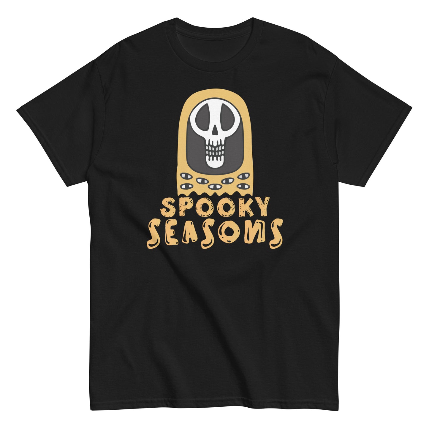 Spooky SeaSons with Skull and Scary - Halloween Tee