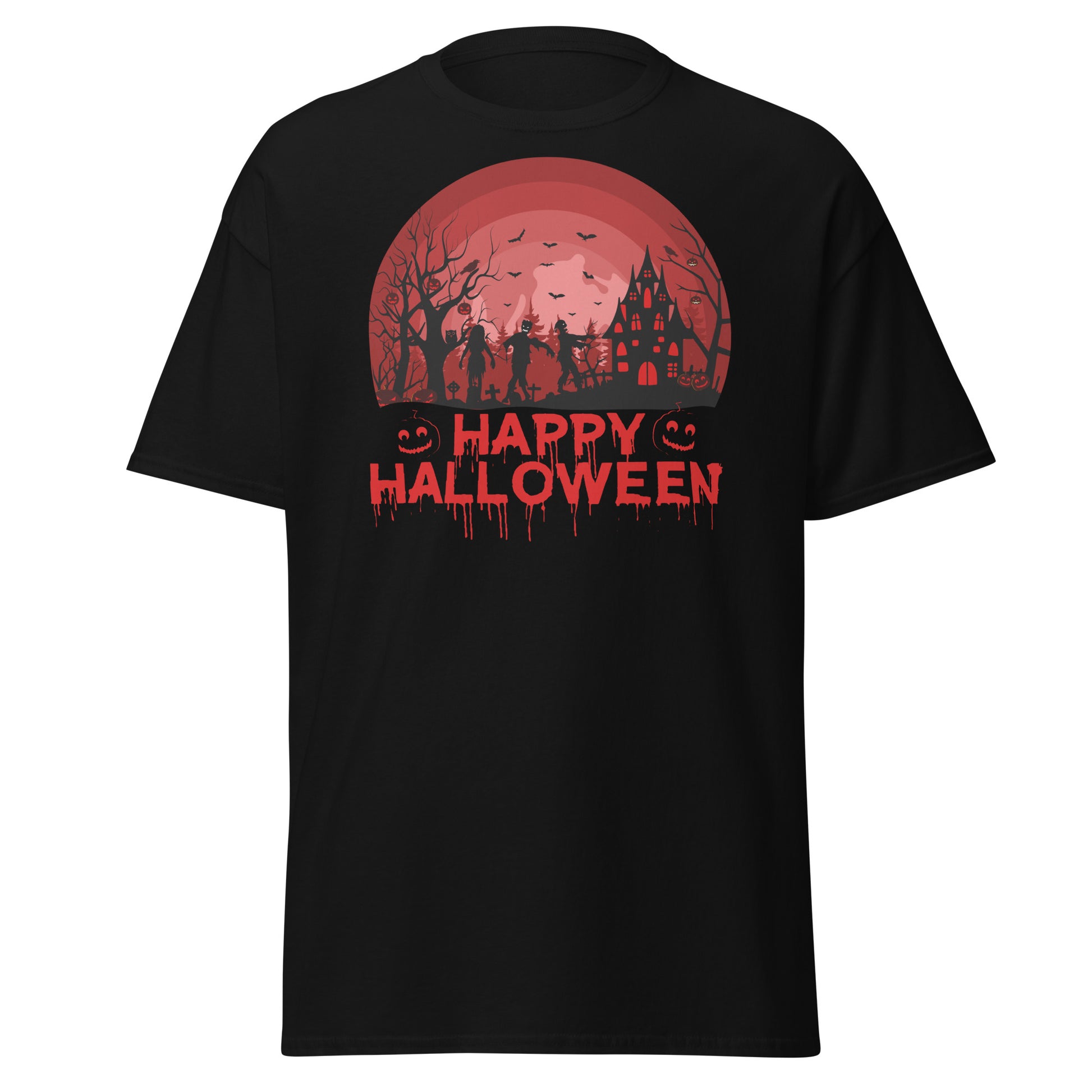 Eerie Elegance: Happy Halloween Tee