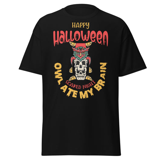 Happy Halloween Owl Ate My Brain T-Shirt