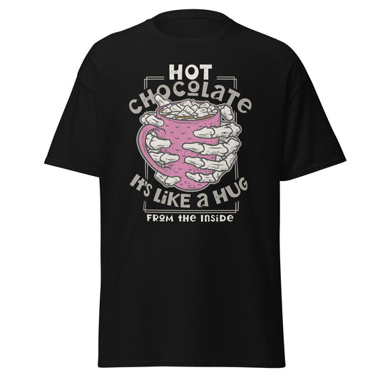 Hot Chocolate It's Like a Hug, camiseta de estilo suave de Halloween