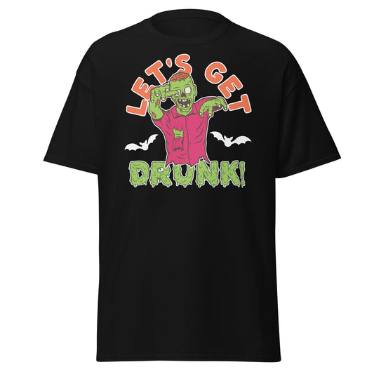 Let's Get Drunk , Halloween Design Soft Style Heavy Cotton T-Shirt