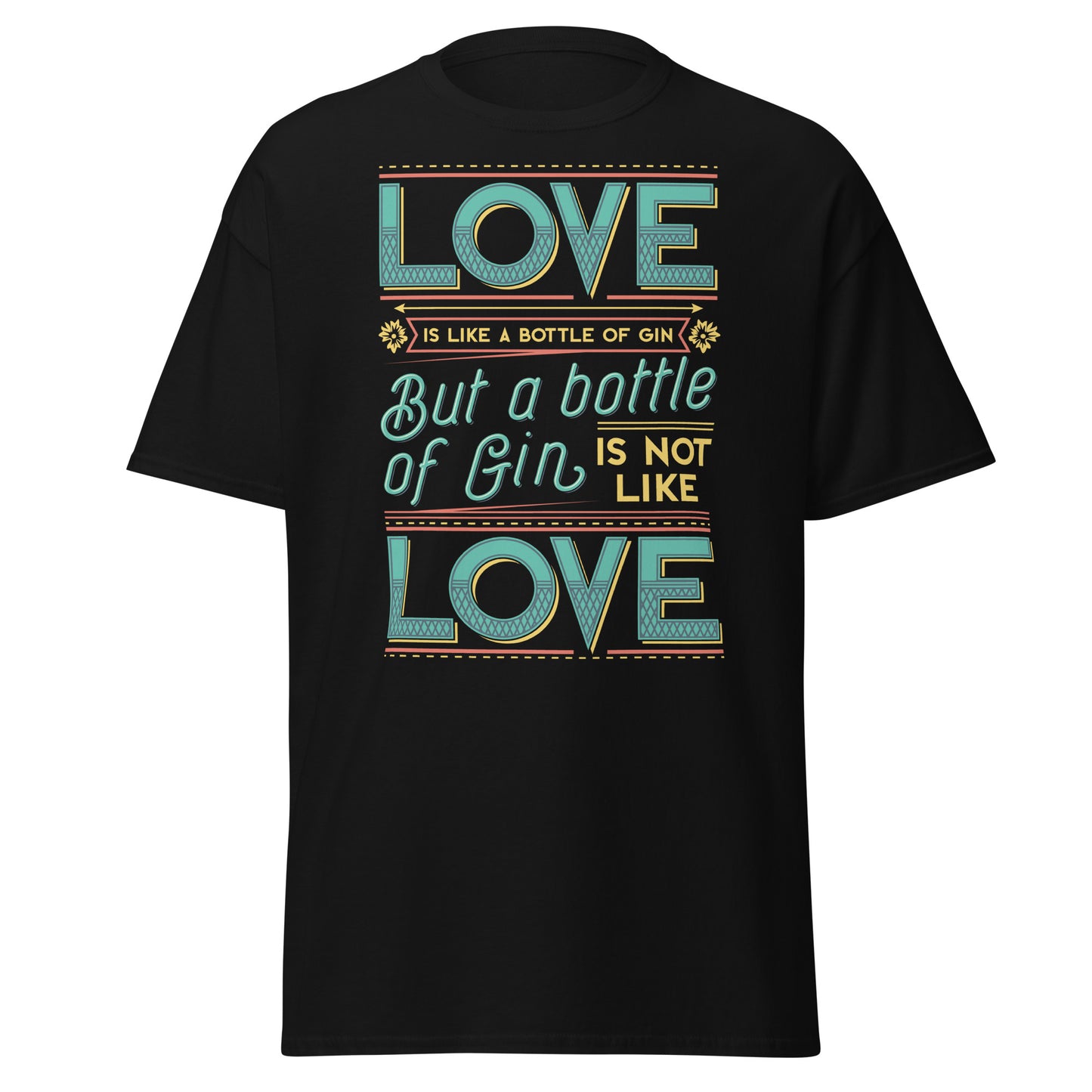 Love But a Bottle of Gin &amp; Tonic, camiseta de algodón pesado de estilo suave con diseño de Halloween