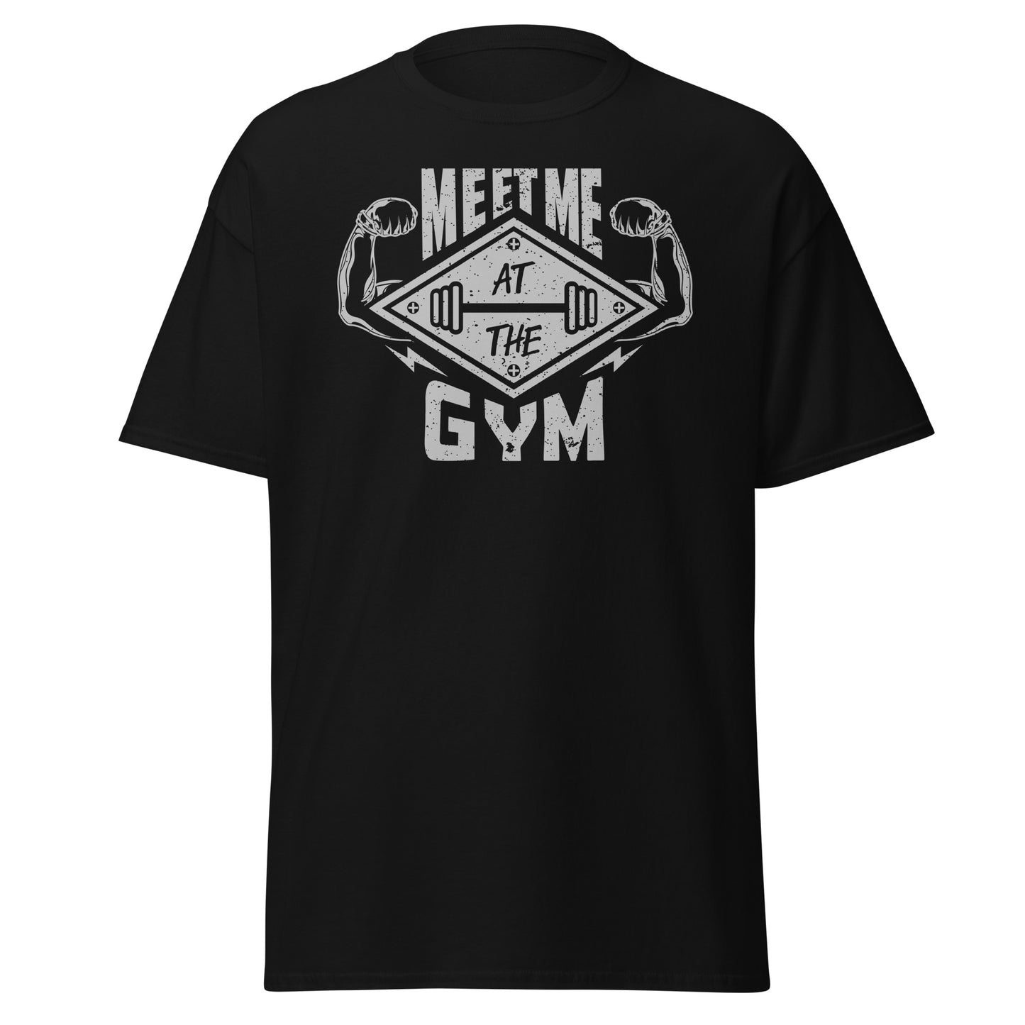 Treffen Sie mich im GYM, weiches T-Shirt aus schwerer Baumwolle im Halloween-Design