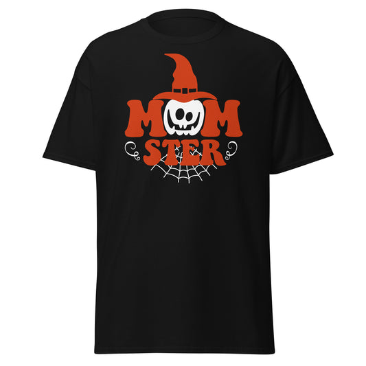 MomSter, Halloween-Design, weiches T-Shirt aus schwerer Baumwolle