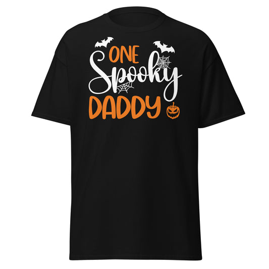 One Spooky Daddy , Halloween Design Soft Style Heavy Cotton T-Shirt