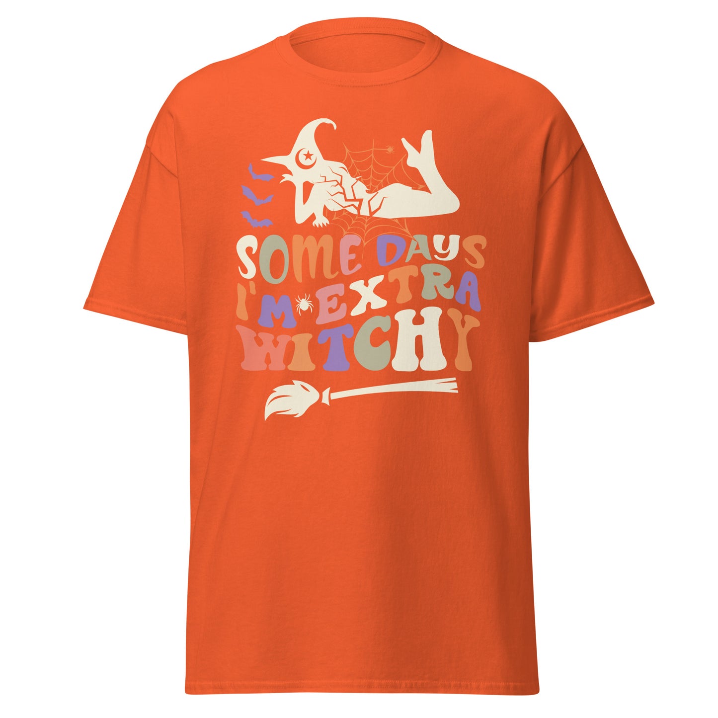 Some Days I'm Extra Witchy, weiches T-Shirt aus schwerer Baumwolle im Halloween-Design