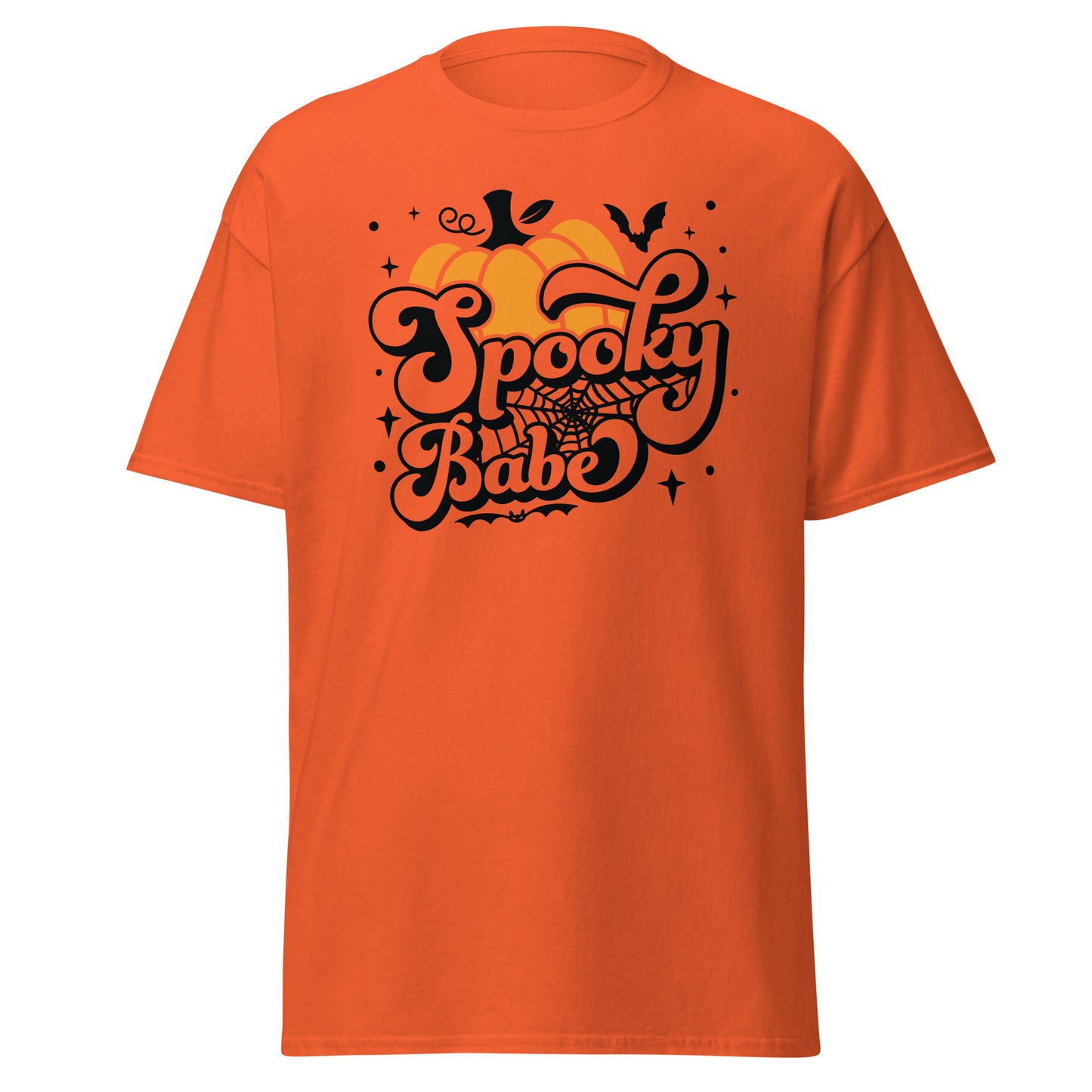 Spooky Babe, Halloween-Design, weiches T-Shirt aus schwerer Baumwolle