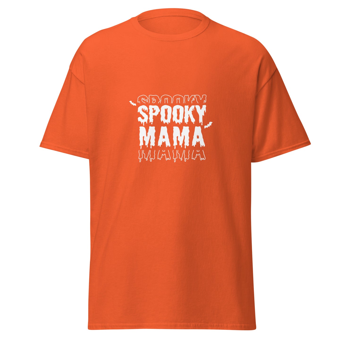 SPOOKY MAMA, Camiseta de algodón pesado de estilo suave con diseño de Halloween