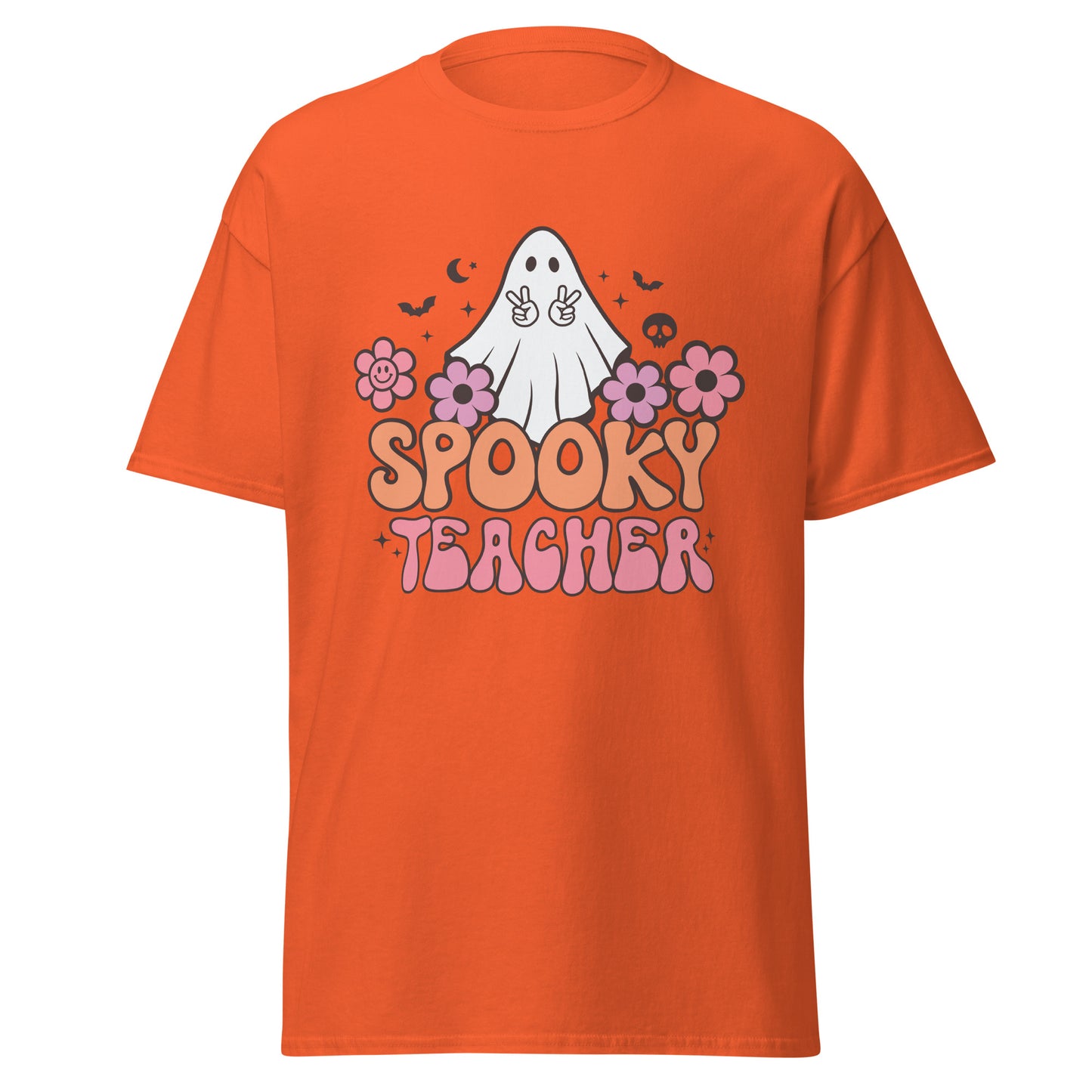 Spooky Teacher , Halloween Design Soft Style Heavy Cotton T-Shirt