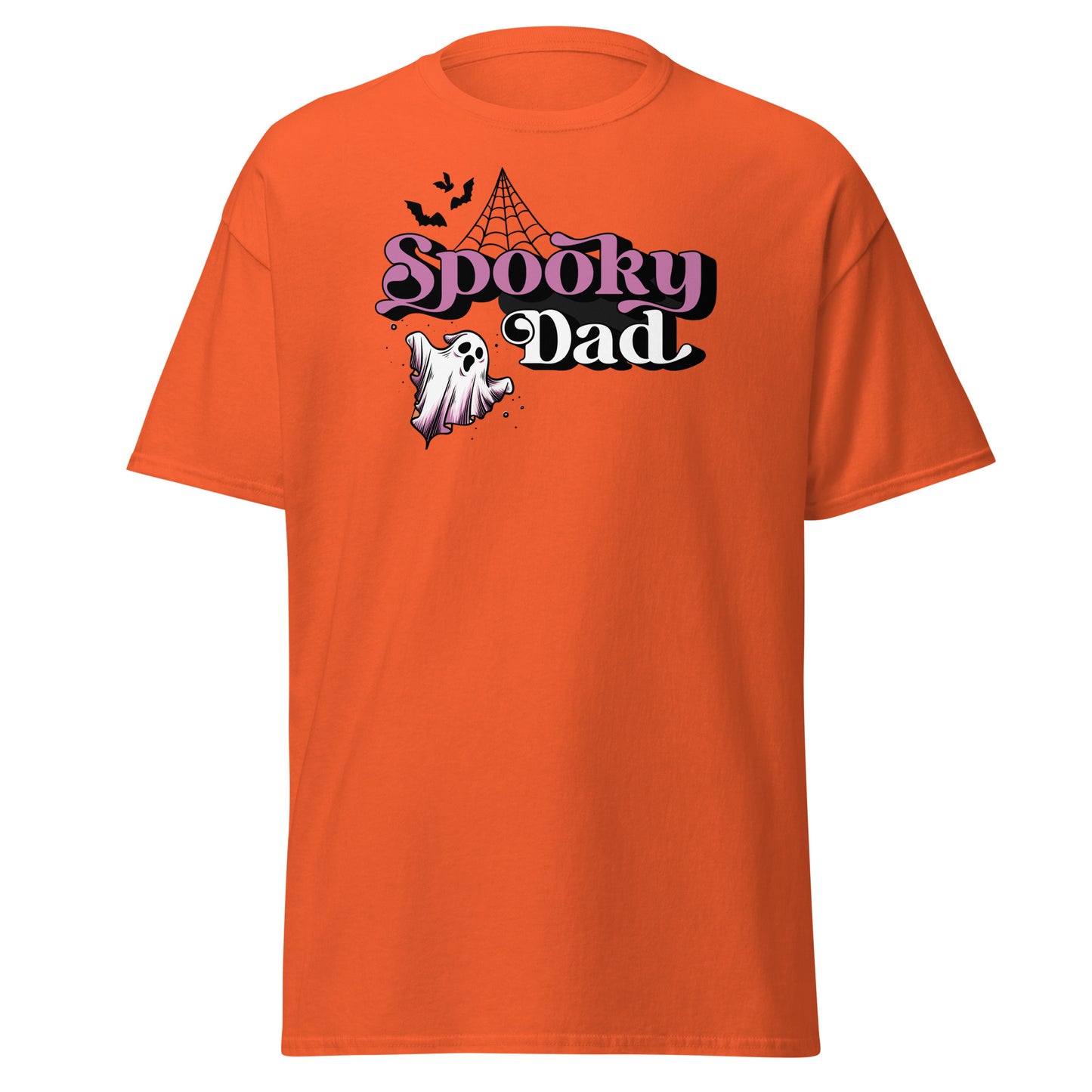 SPOOKY Dad , Halloween Design Soft Style Heavy Cotton T-Shirt