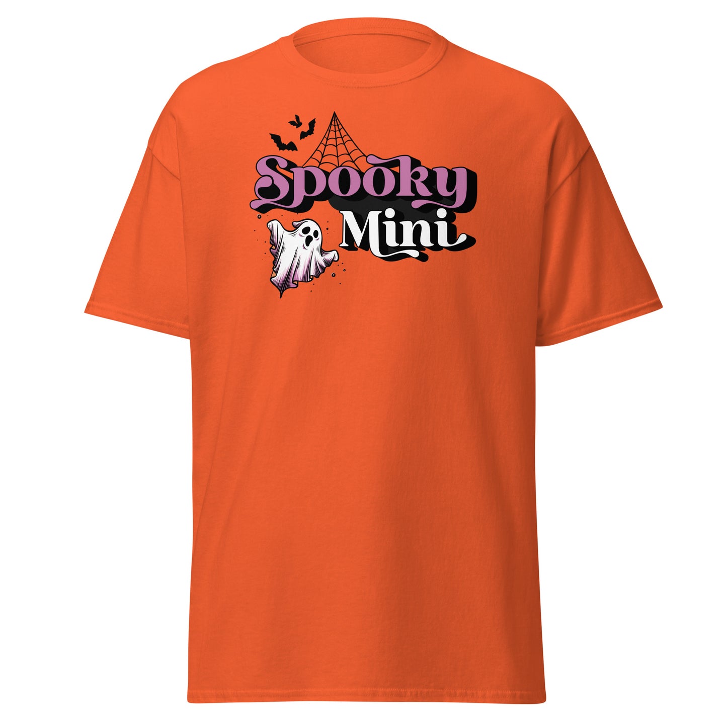 Gruseliges Mini-T-Shirt aus schwerer Baumwolle im Halloween-Design