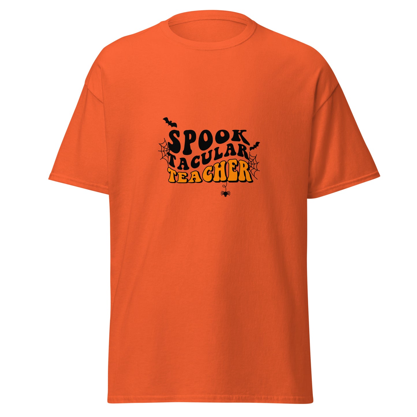 SPOOKYTACULAR TEACHER, Halloween-Design, weiches T-Shirt aus schwerer Baumwolle