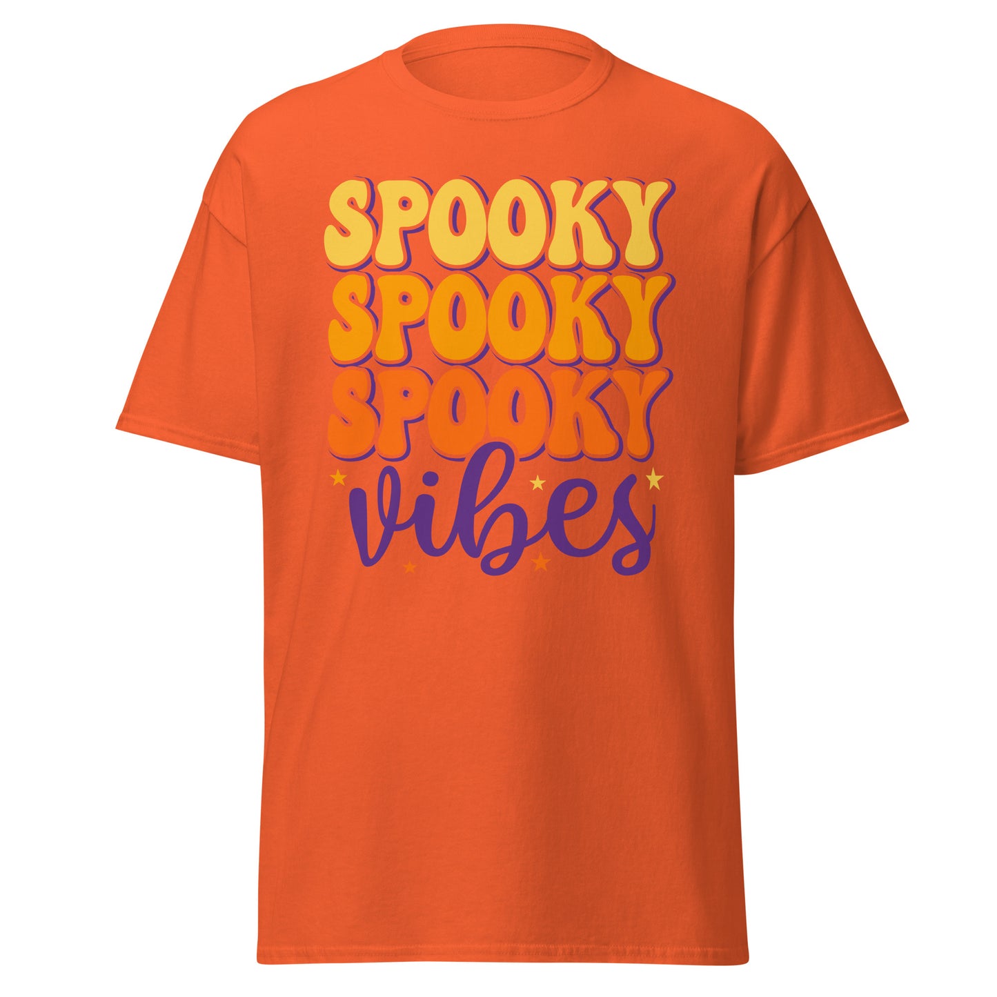 Spooky Vibes, Halloween-Design, weiches T-Shirt aus schwerer Baumwolle