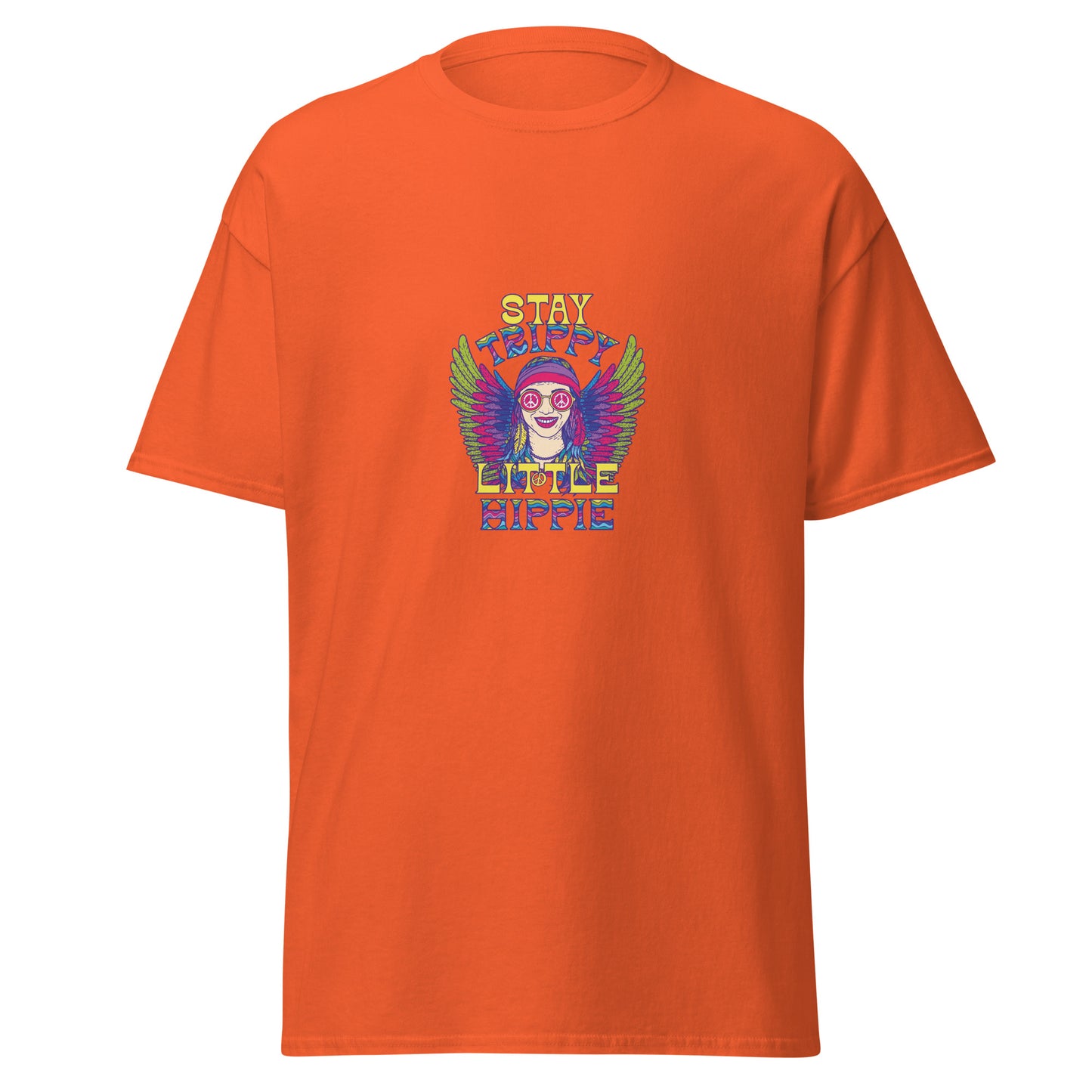 Stay Trippy Little Hippie, camiseta de algodón pesado de estilo suave con diseño de Halloween