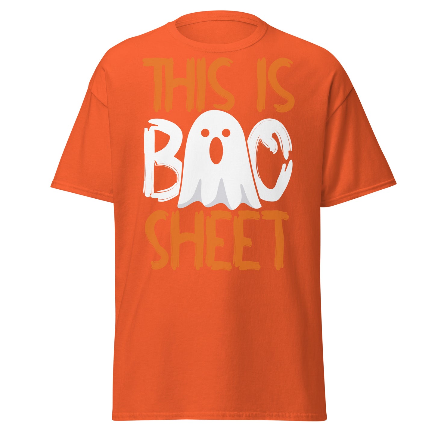 This Is Boo Sheet, camiseta de algodón pesado de estilo suave con diseño de Halloween