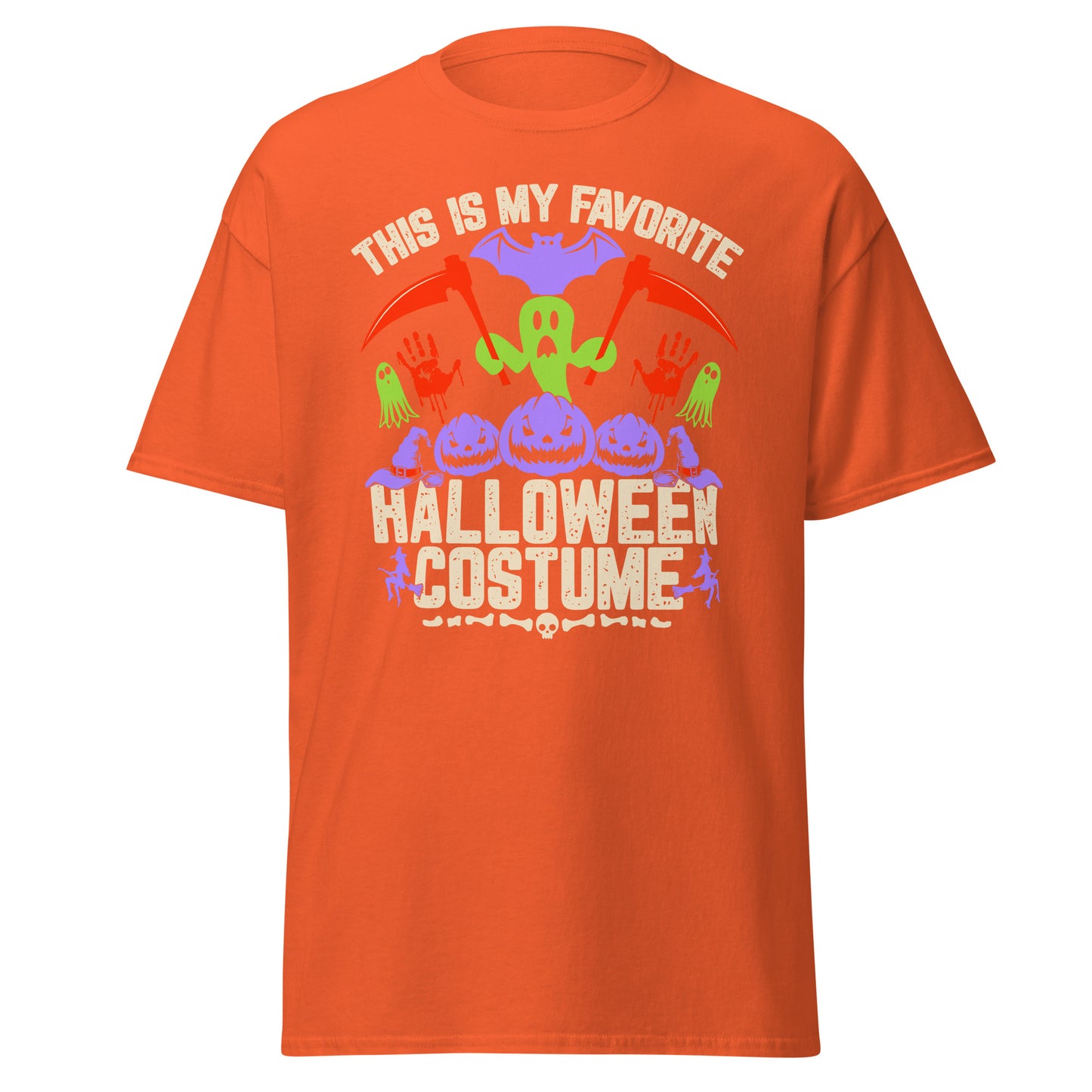 DAS IST MEIN LIEBLINGS-HALLOWEEN-KOSTÜM, weiches T-Shirt aus schwerer Baumwolle im Halloween-Design