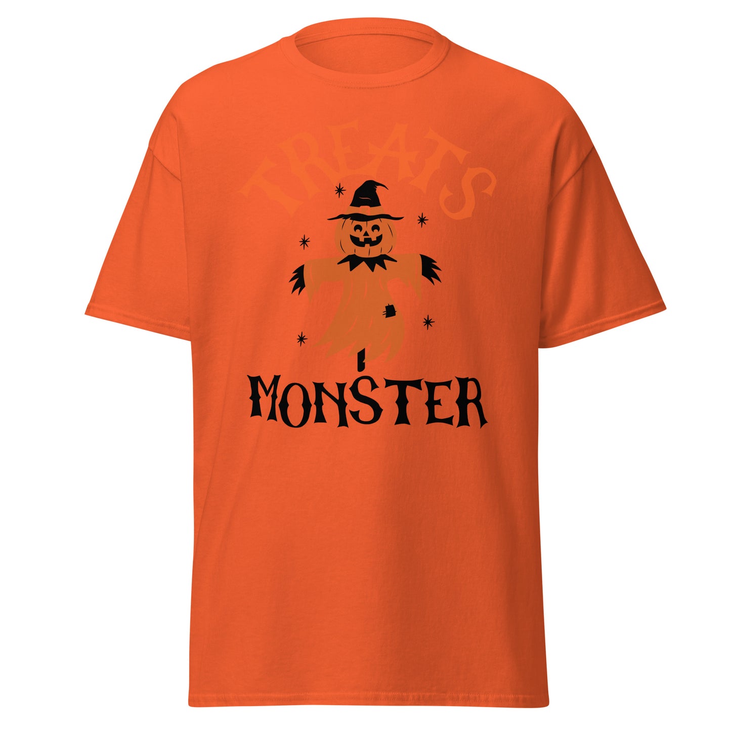 Treats Monster , Halloween Design Soft Style Heavy Cotton T-Shirt