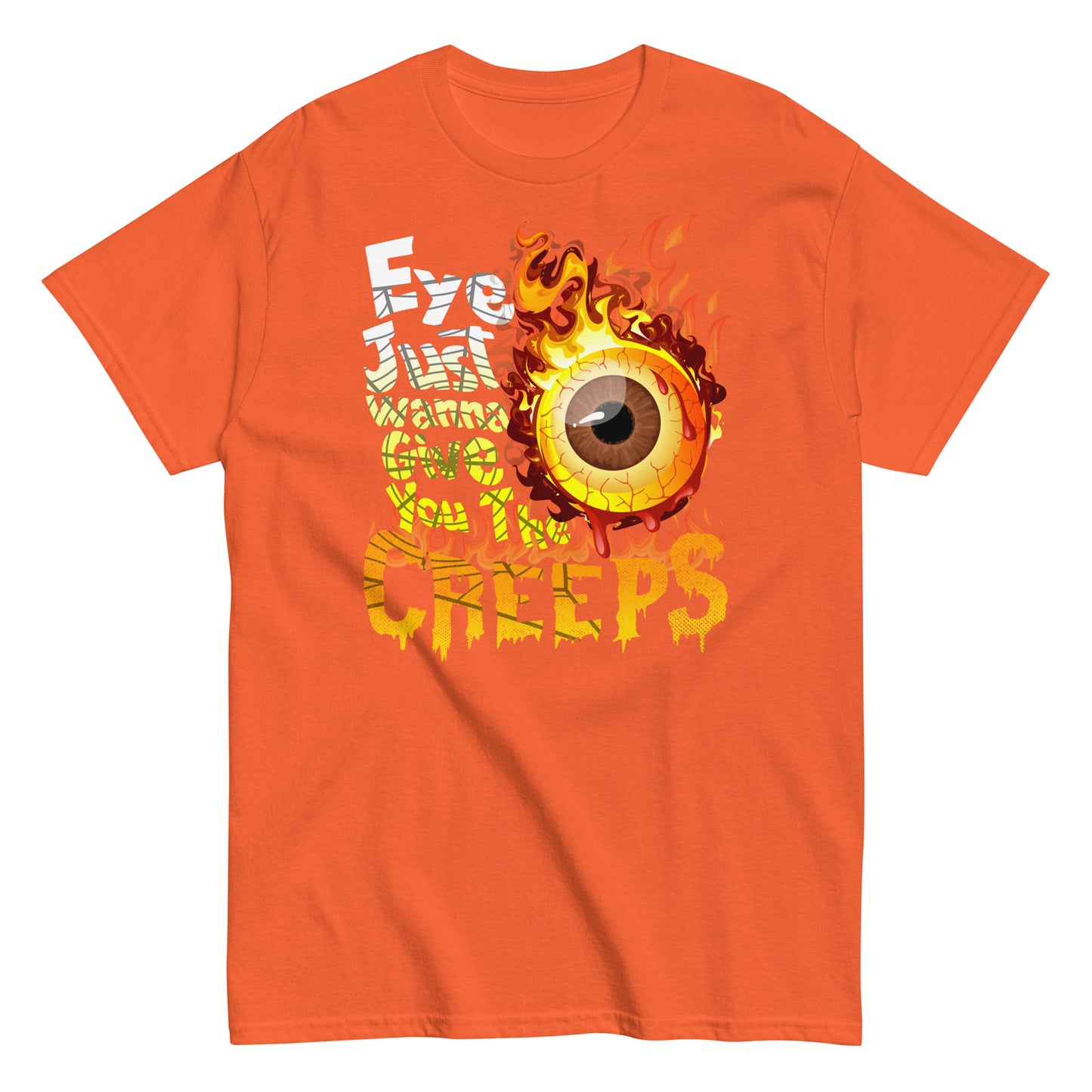 Halloween Graphic Tee - Creepy Eye Vibes