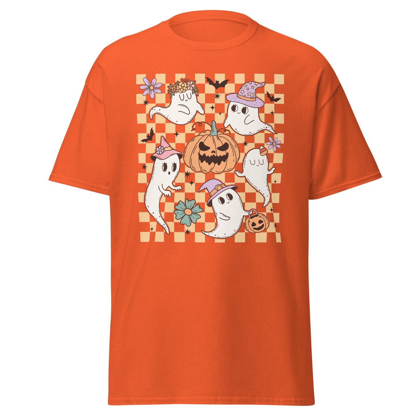 Charming Halloween Ghost, Soft Style Cotton T-Shirt