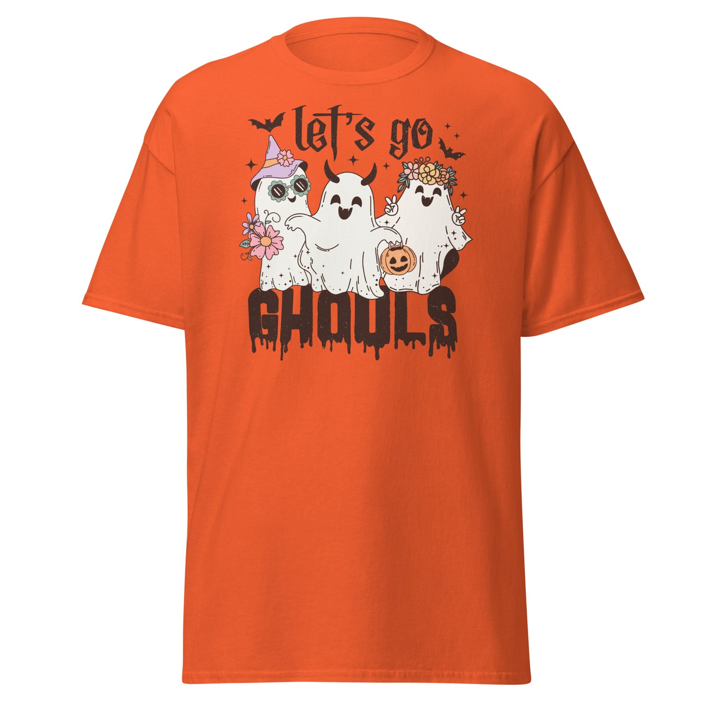 Let s go ghouls , Halloween Design Soft Style Heavy Cotton T-Shirt