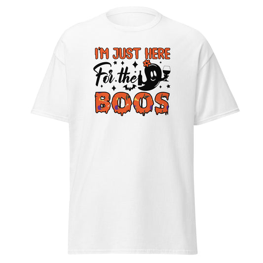 I'm Just Here For The Boos Wine Drinking , Halloween Soft Style T-Shirt